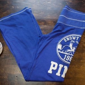 FLASH SALE ‼️ PINK Victoria Secret Blue Sweatpants